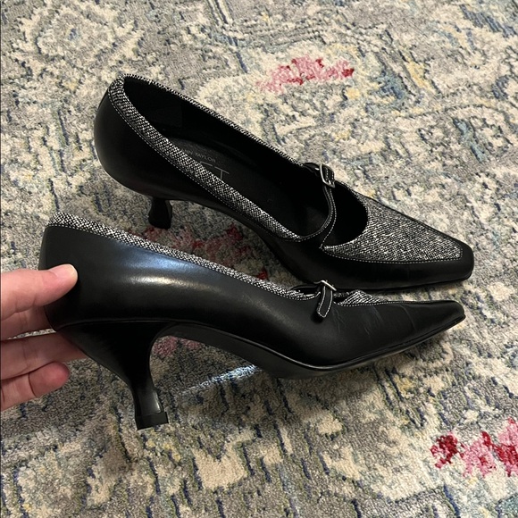 LOFT Black and Gray Women's Heels - Picture 2 of 5